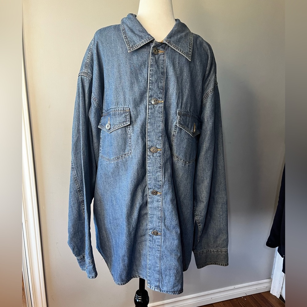 St John’s Bay Mens Fleece Lined Denim Shirts!